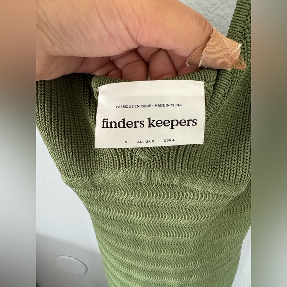 Finders Keepers Iggy knit halter dress. Green. Size small. EUC. - Picture 6 of 15
